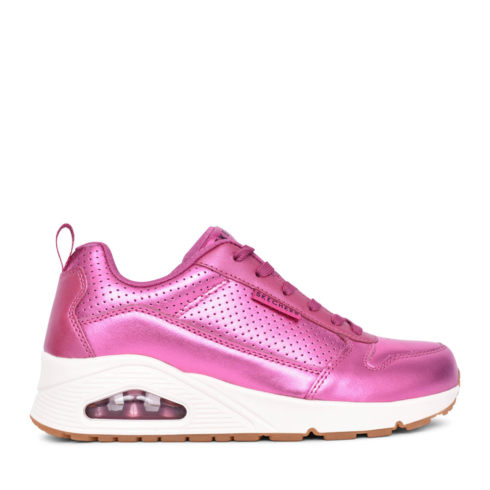 Ladies 177109 Uno Metallixs Trainer In Hot Pink