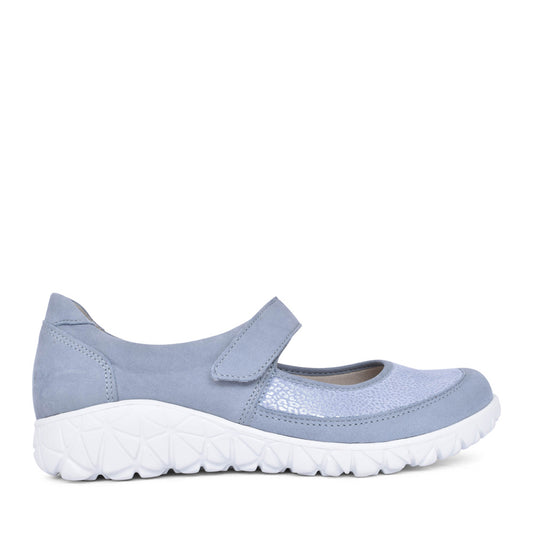 Ladies 389h31 Havy H-fit Velcro Shoe In Sky Blue