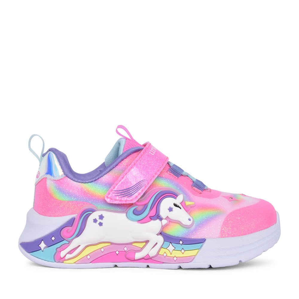 Girls 302298n Unicorn Chaser Trainer In Pink