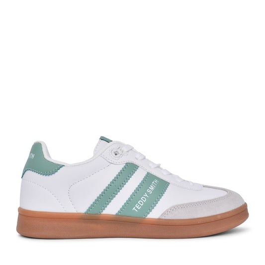 Ladies 120131 Laced Trainer In Green