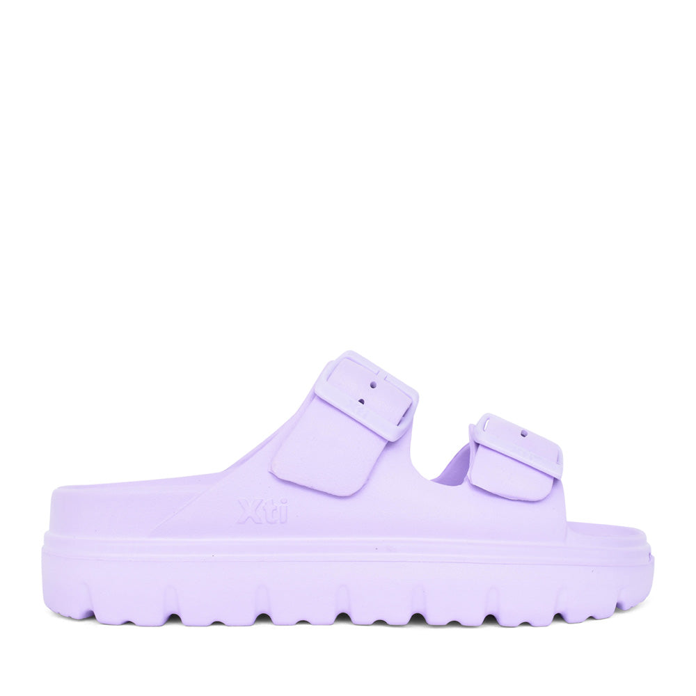 Ladies 142550 Double Strap Mule In Lilac