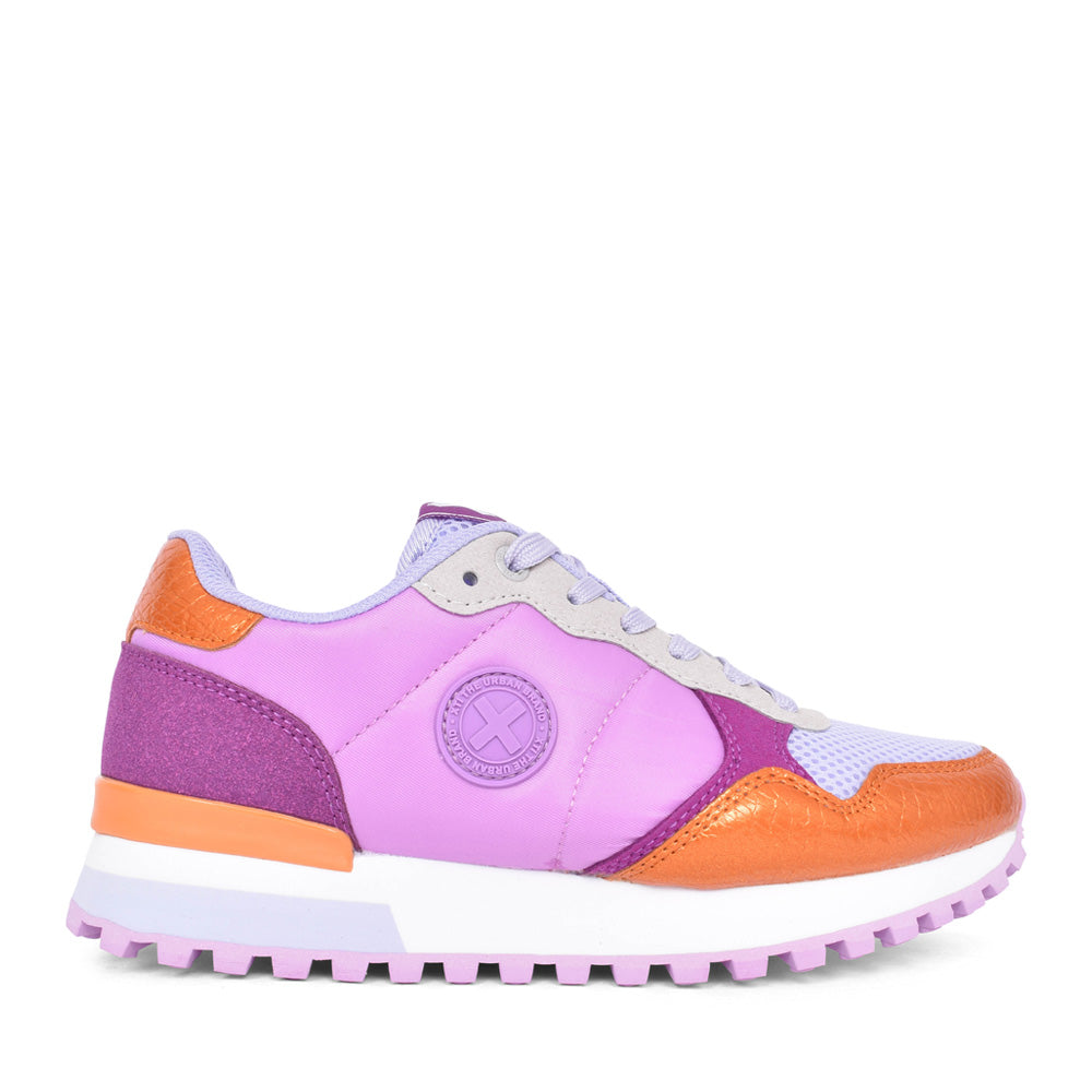 Ladies 144062 Laced Trainer In Orange
