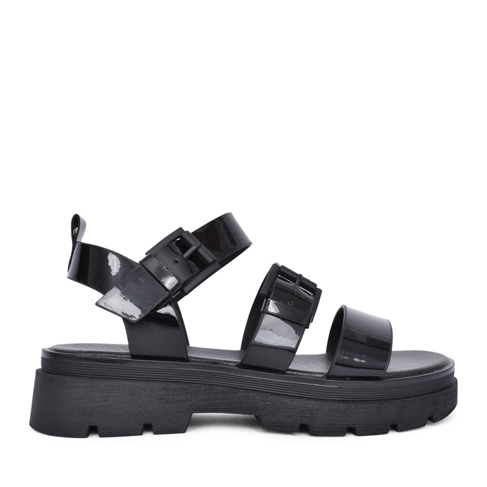 Ladies Something Platform Sandal In Black