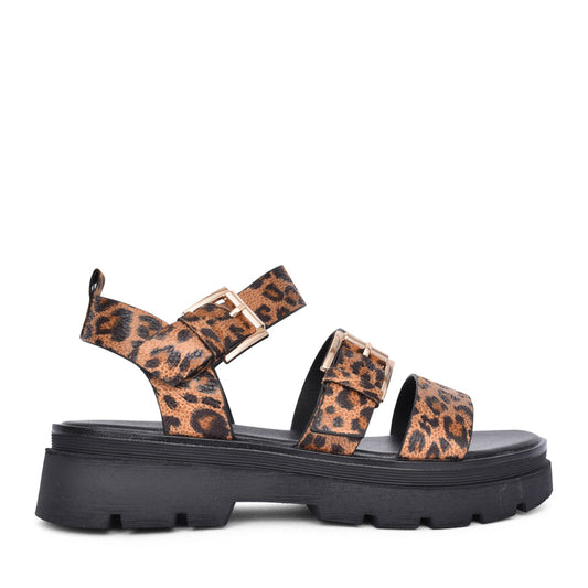 Ladies Something Platform Sandal In Leopard