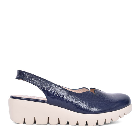 Ladies C-33260 Sling Back Shoe In Navy