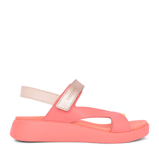 Ladies C-6543 Velcro Sandal In Coral