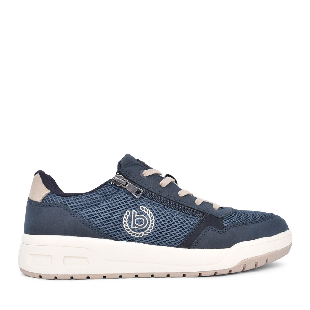 Mens Asf01 Laced Trainer In Dark Blue