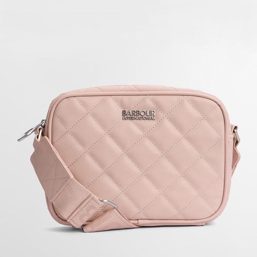Ladies Sloane Quilted Cross Body Bag In Mauve