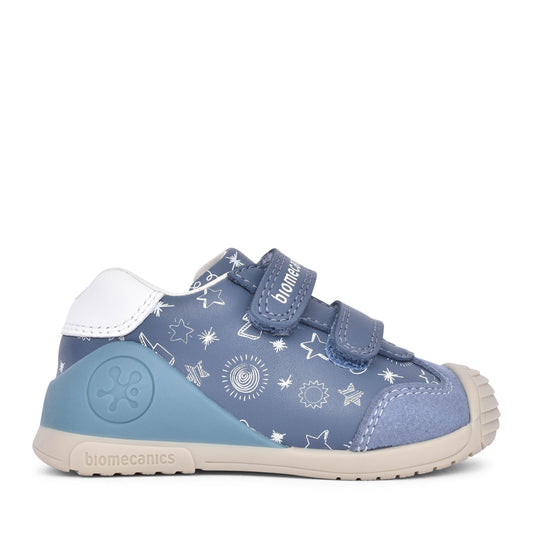 Boys 252115 Double Velcro Shoe In Petrol