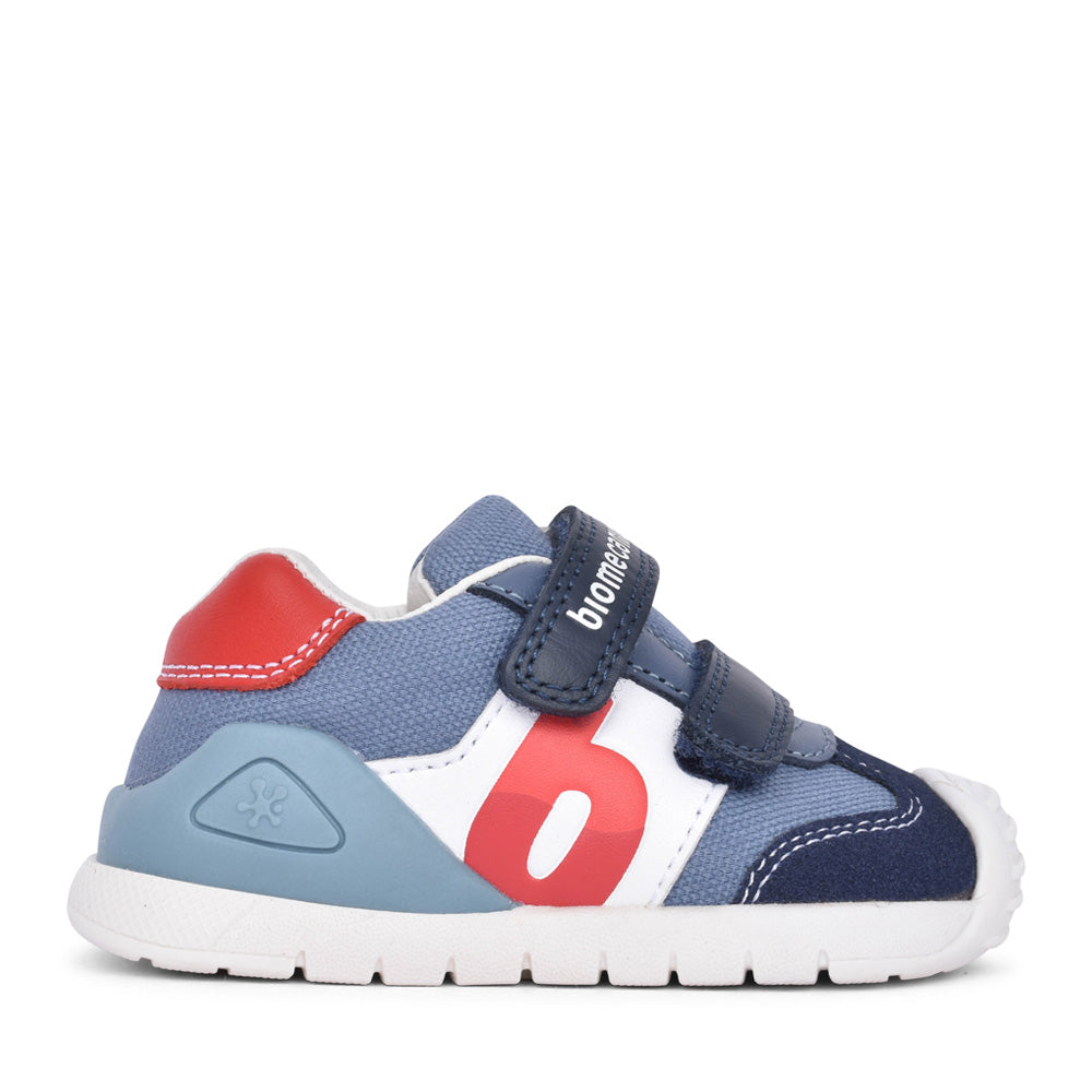 Boys 252119 Double Velcro Shoe In Petrol