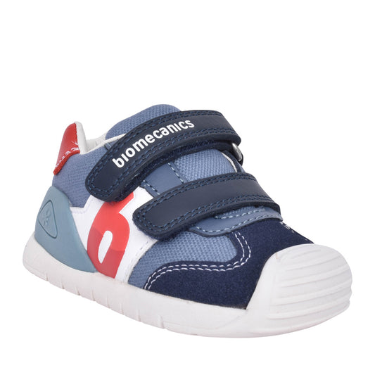 Boys 252119 Double Velcro Shoe In Petrol