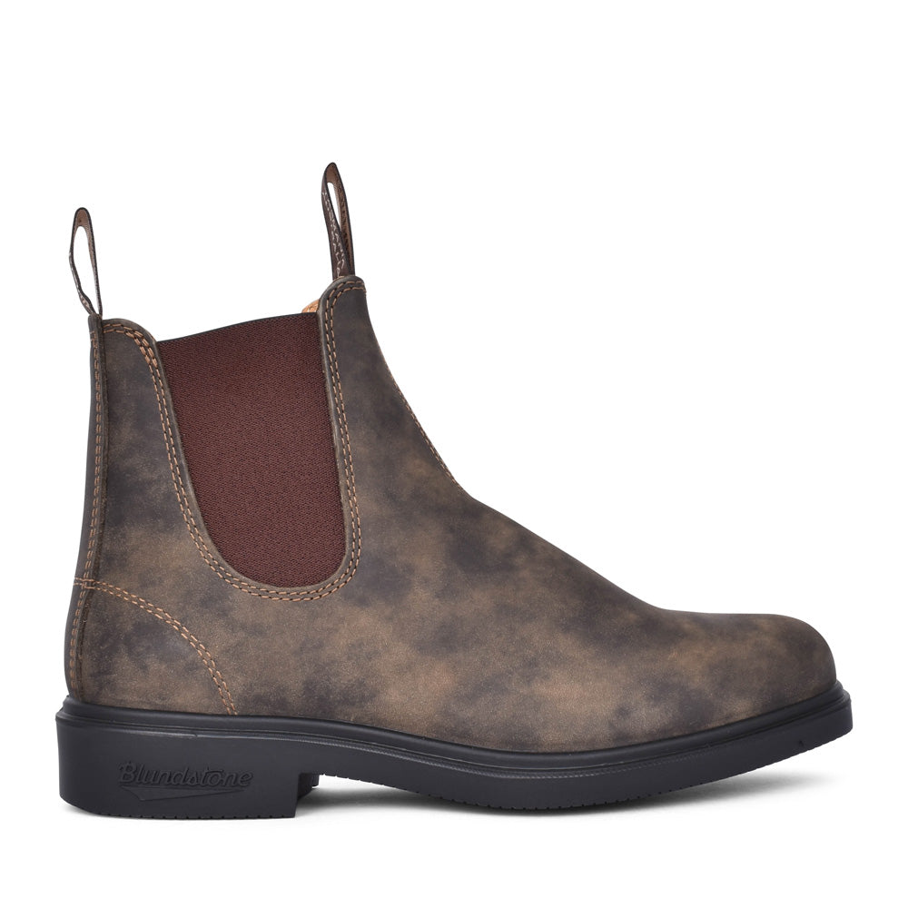 Unisex 1306 Leather Chelsea Boot In Rustic Brown