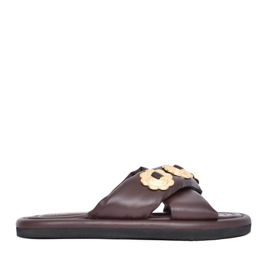 Ladies 85051-d Har-perr Cross Strap Mule In Choco