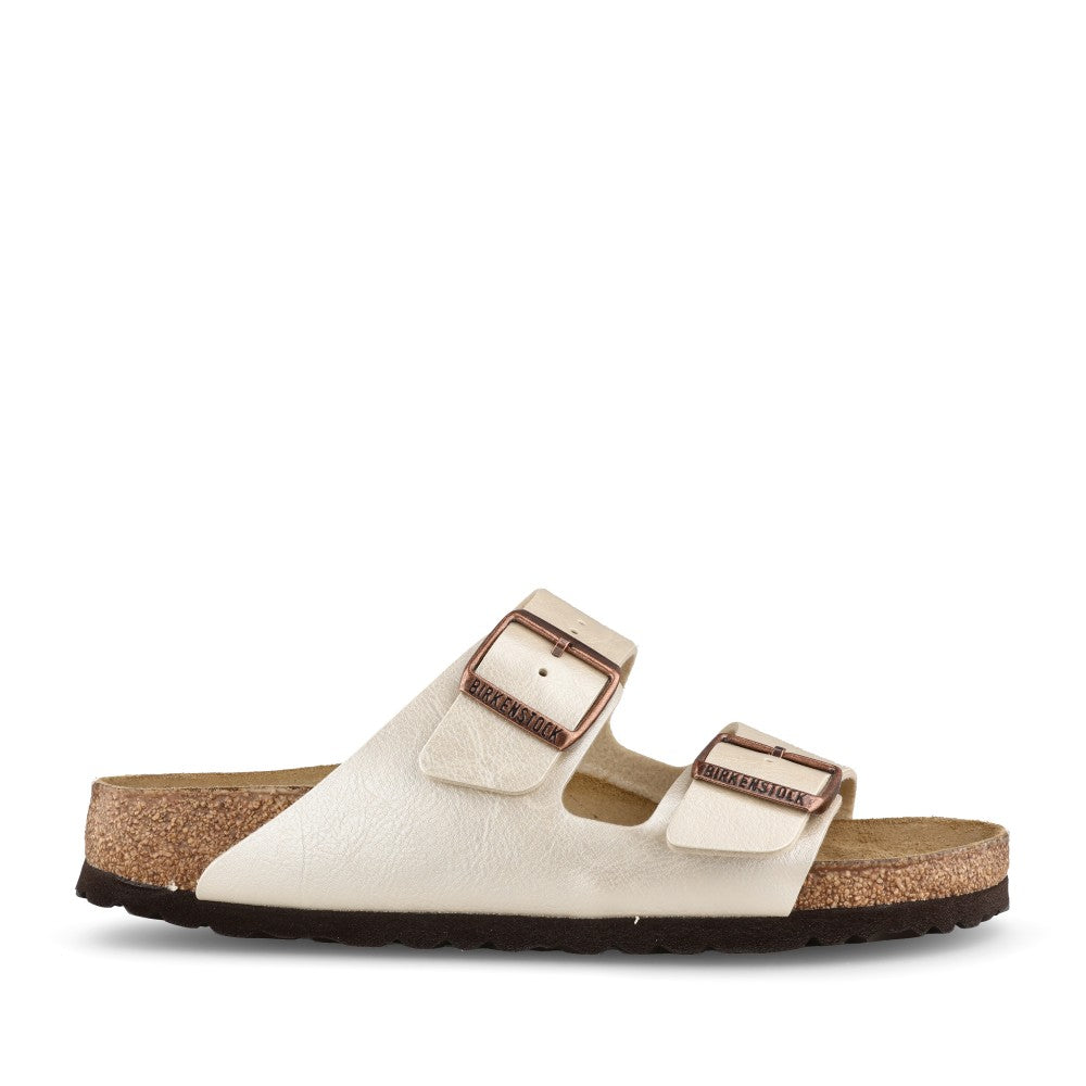 Ladies 1009921 Arizona Double Strap Mule In Pearl