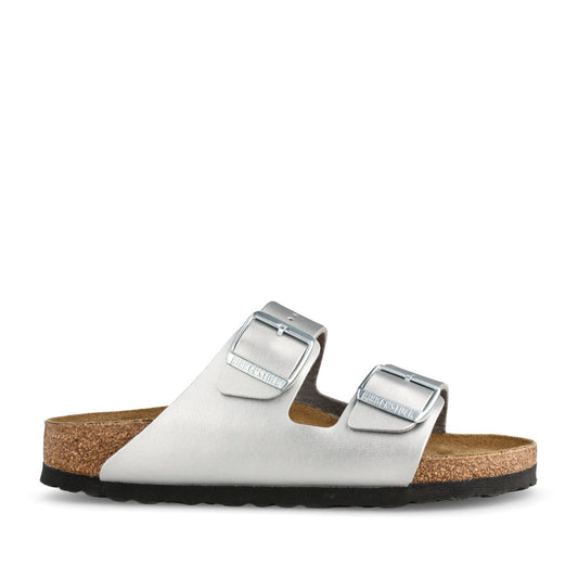 Ladies 1012283 Arizona Double Strap Mule In Silver