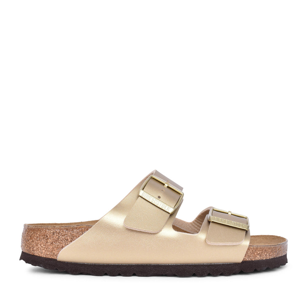 Ladies 1016111 Arizona Double Strap Mule In Gold