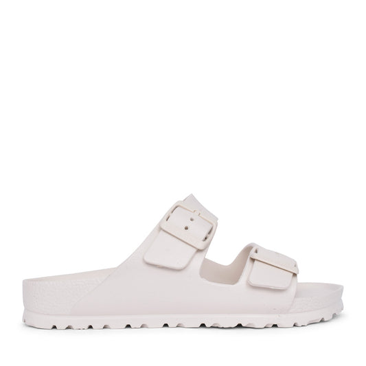 Ladies 1027384 Arizona Double Strap Mule In Off White