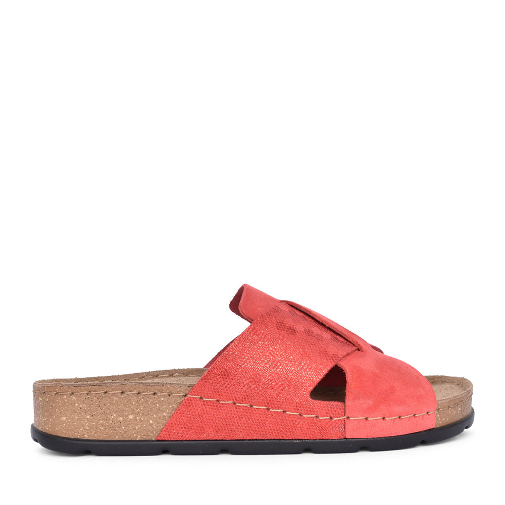 Ladies 5410 Mule Sandal In Red