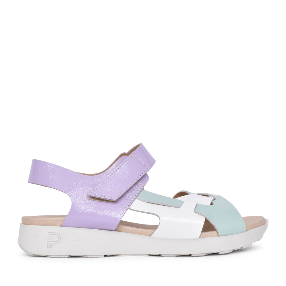 Ladies 10.554 Velcro Sandal In Turquoise