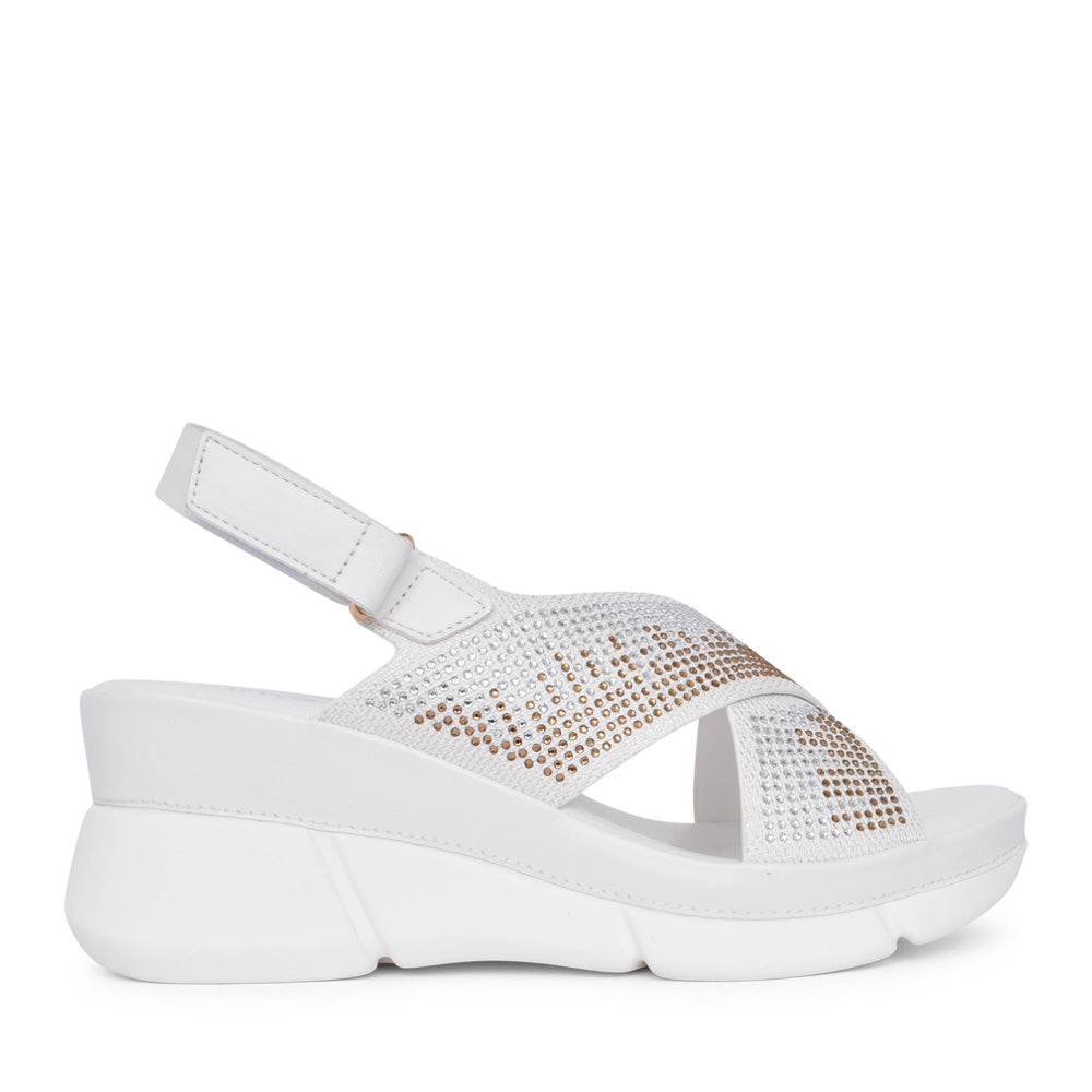 Ladies 3j8713-9 Sandal In White