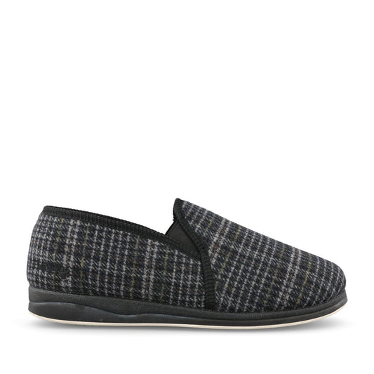Mens Albert 408s*02/1036 Checked Slipper In Check