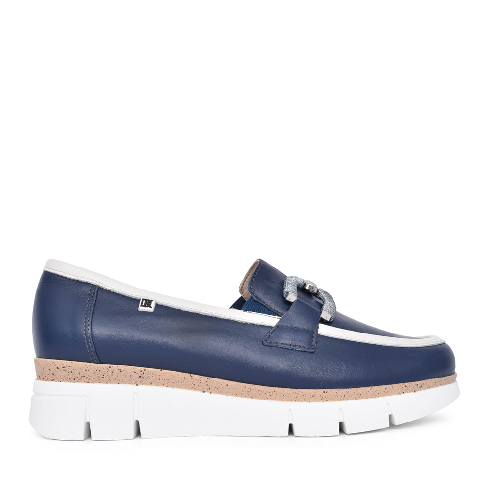Ladies D9298 India Loafer In Navy