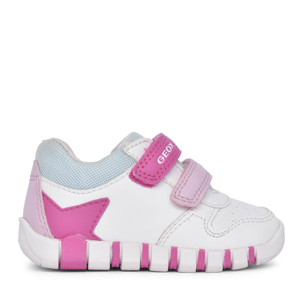 Girls B5558a B Iupidoo Velcro Trainer In White
