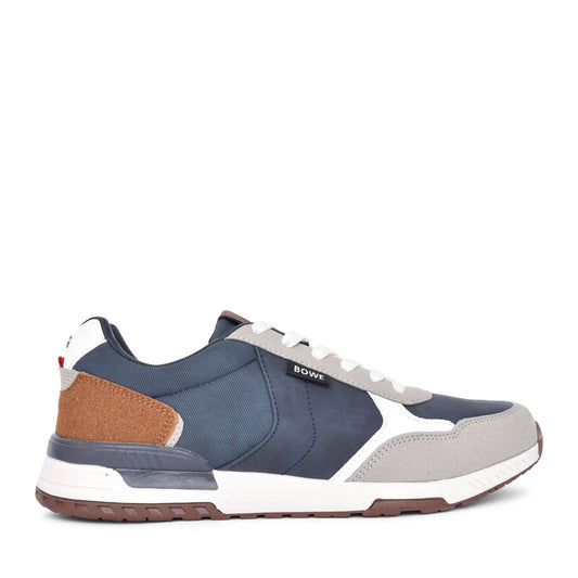 Mens Aumua Laced Trainer In Navy Multi