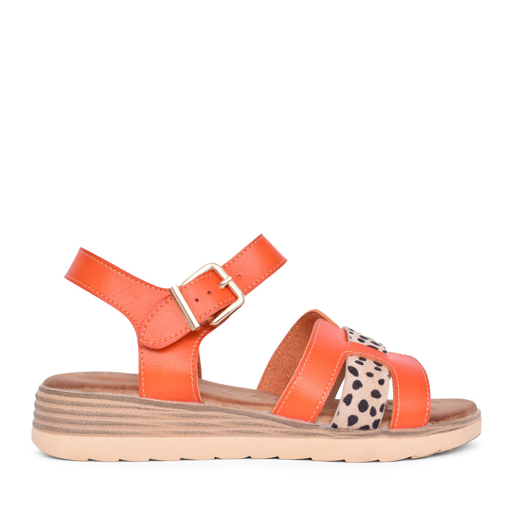 Ladies Carla Jlh533 Sandal In Orange