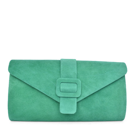 Ladies Aletta Ulg085 Clutch Bag In Green