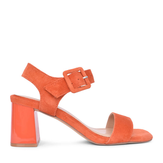 Ladies Norah Uls545 Medium Heel Sandal In Orange