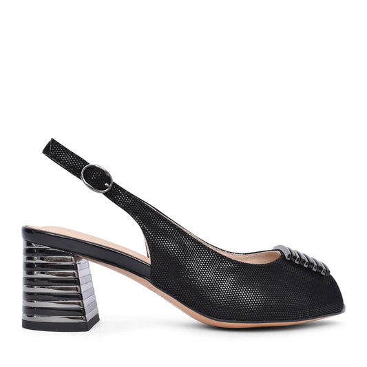 Ladies C3807 Sling Back Sandal In Black