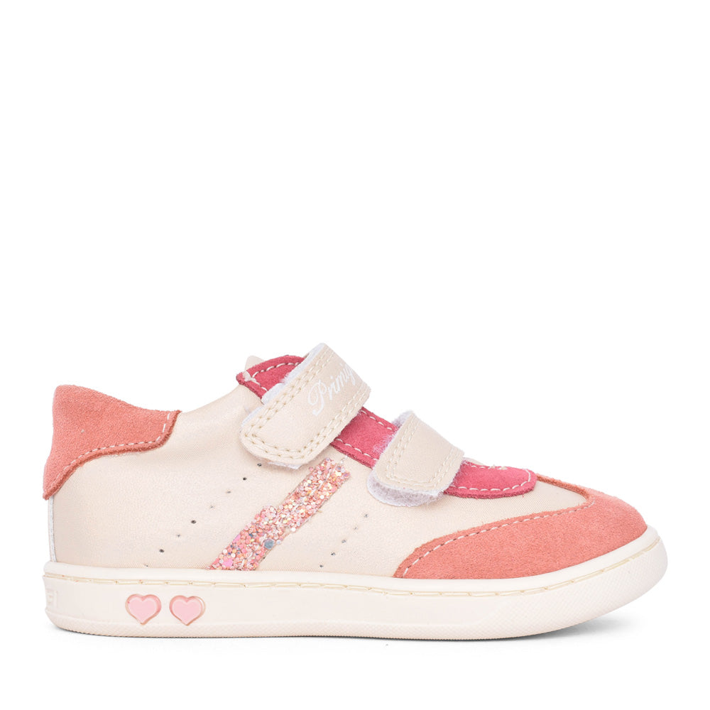 Girls 7903400 Double Velcro Shoe In Pink Multi