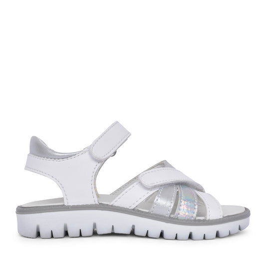 Girls 7891022 Velcro Sandal In White