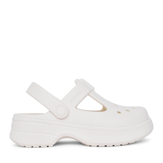 Girls 210615 Classic Mary Jane Junior Clog In Chalk