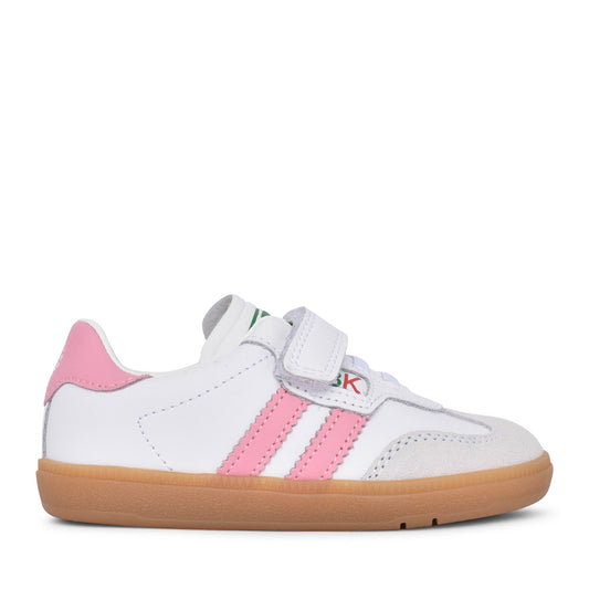 Girls 046707 Velcro Trainer In White