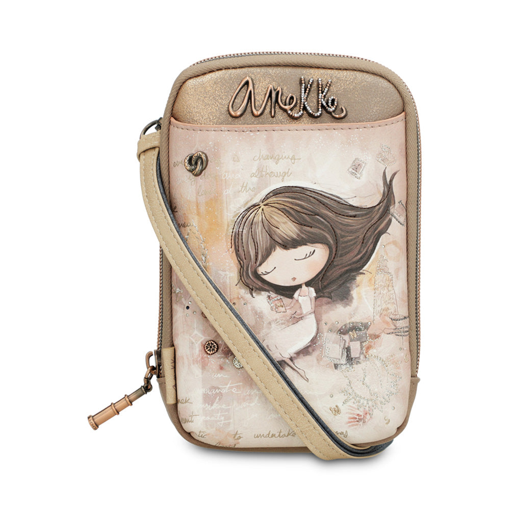 Ladies 40803-911 Cross Body Bag In Beige