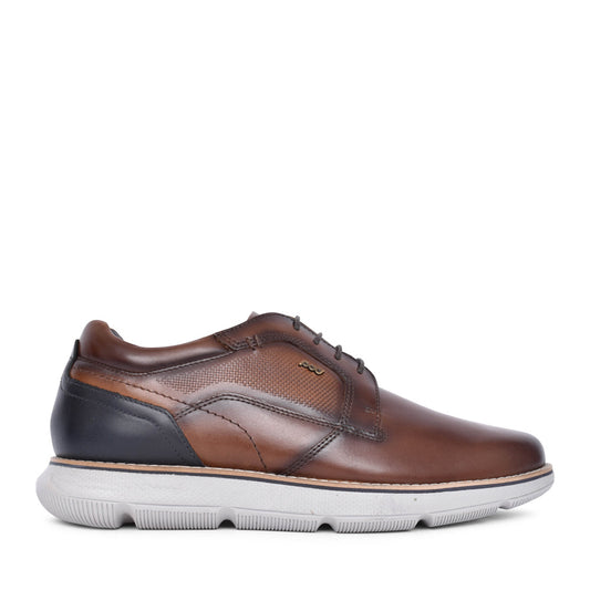 Mens Finch Laced Shoe In Brown