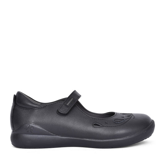 Girls 221280 Mercedes Patent Mary-jane Shoe In Blk Leather