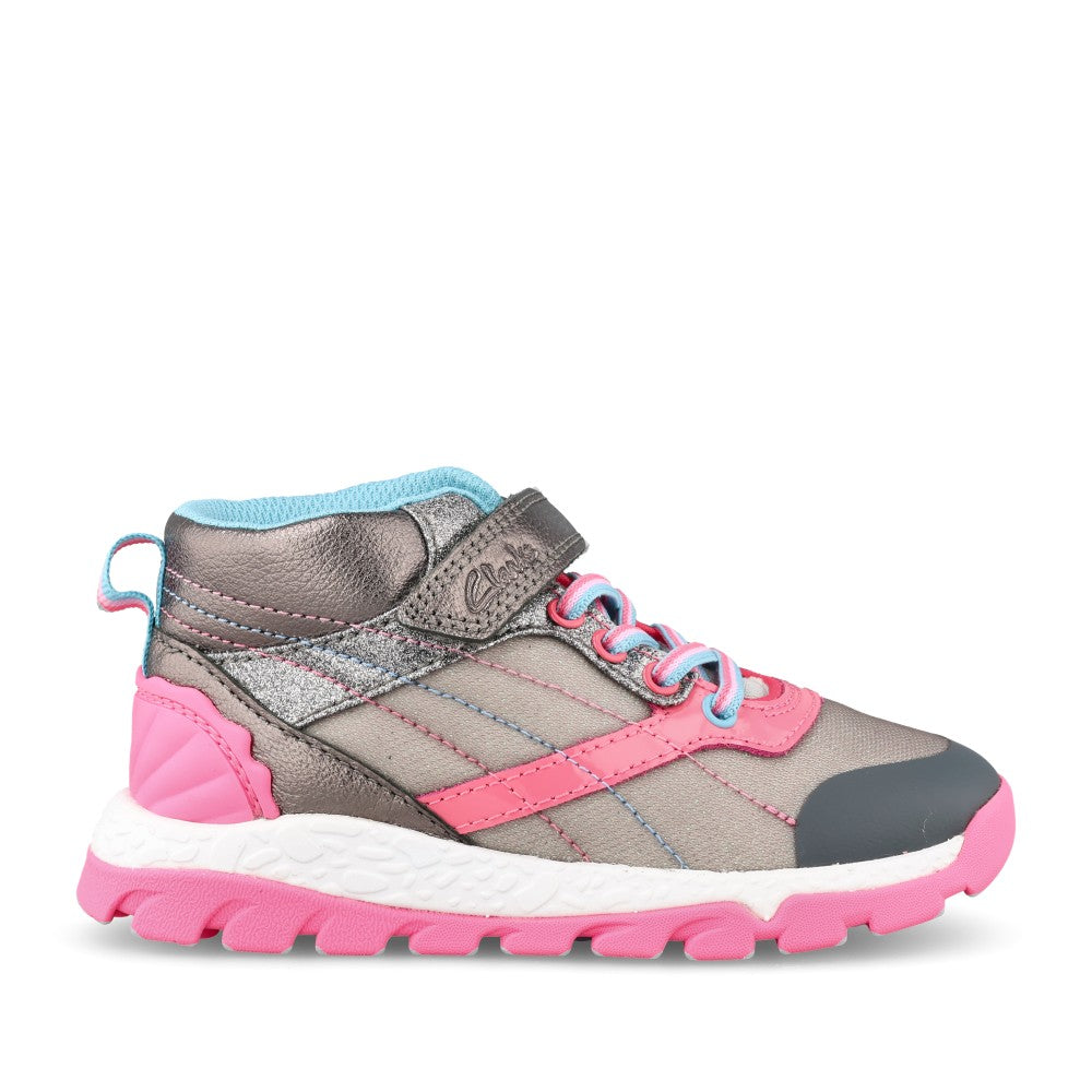 Girls Tidal2myht Kids Silver Velcro Boot In Kids F Fit