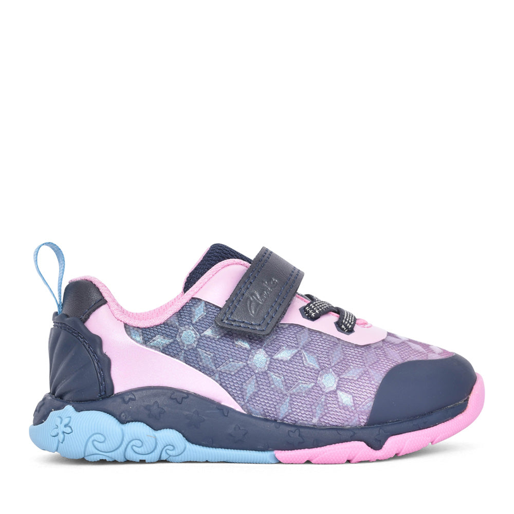 Girls Tidal Trail K Navy Trainer In Kids G Fit