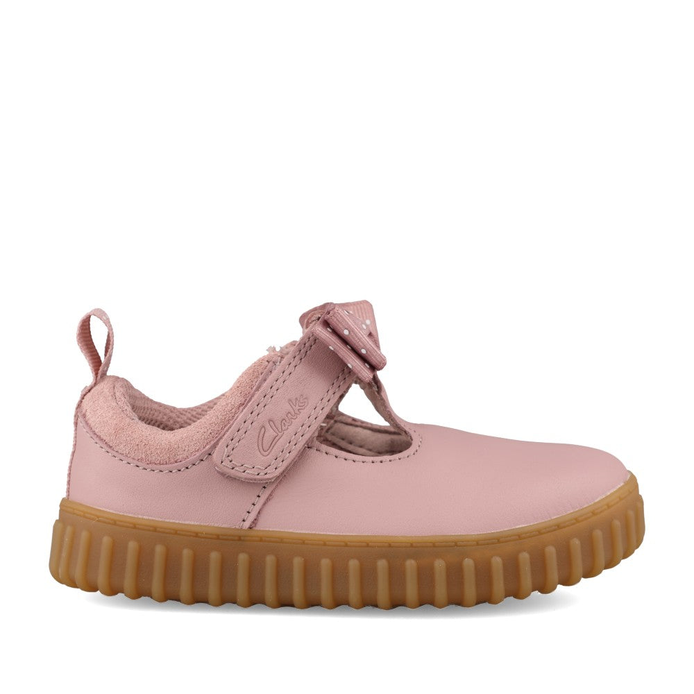 Girls Cove Bow Toddler T-bar Shoe In Kids F Fit