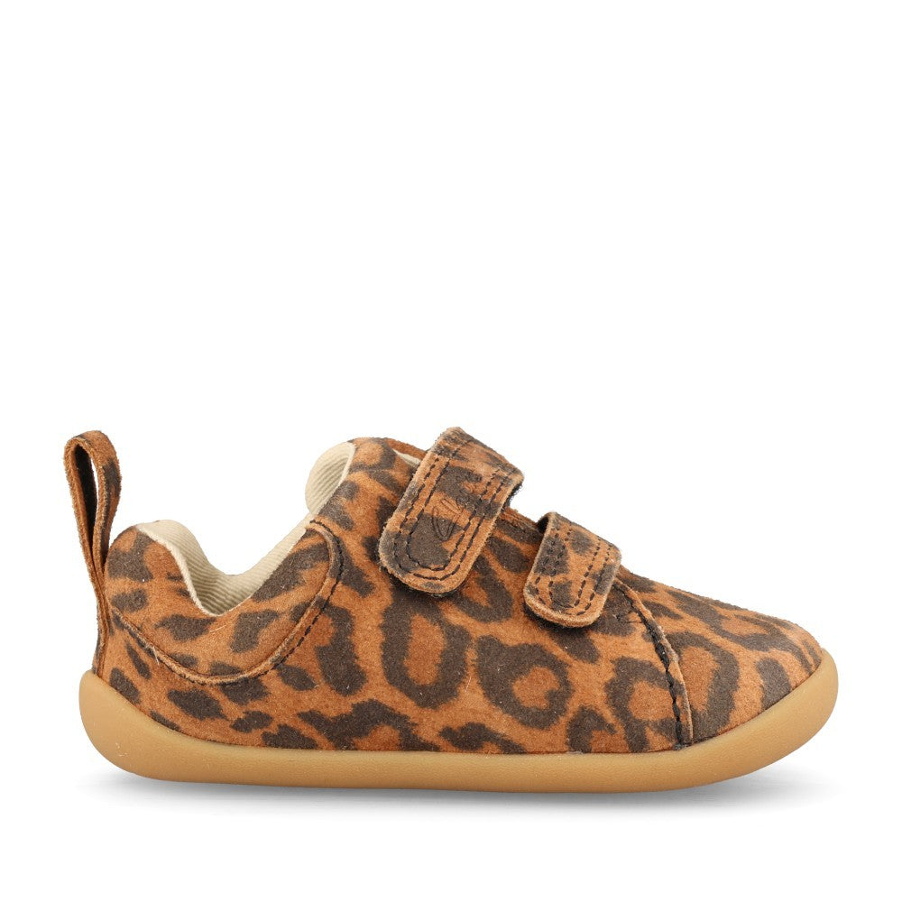 Girls Roamer Craft Leopard Print Velcro Toddler Shoe In Kids F Fit