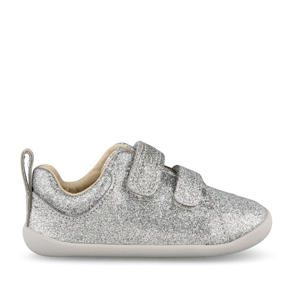 Girls Roamer Craft Silver Patent Velcro Toddler Shoe In Kids F Fit
