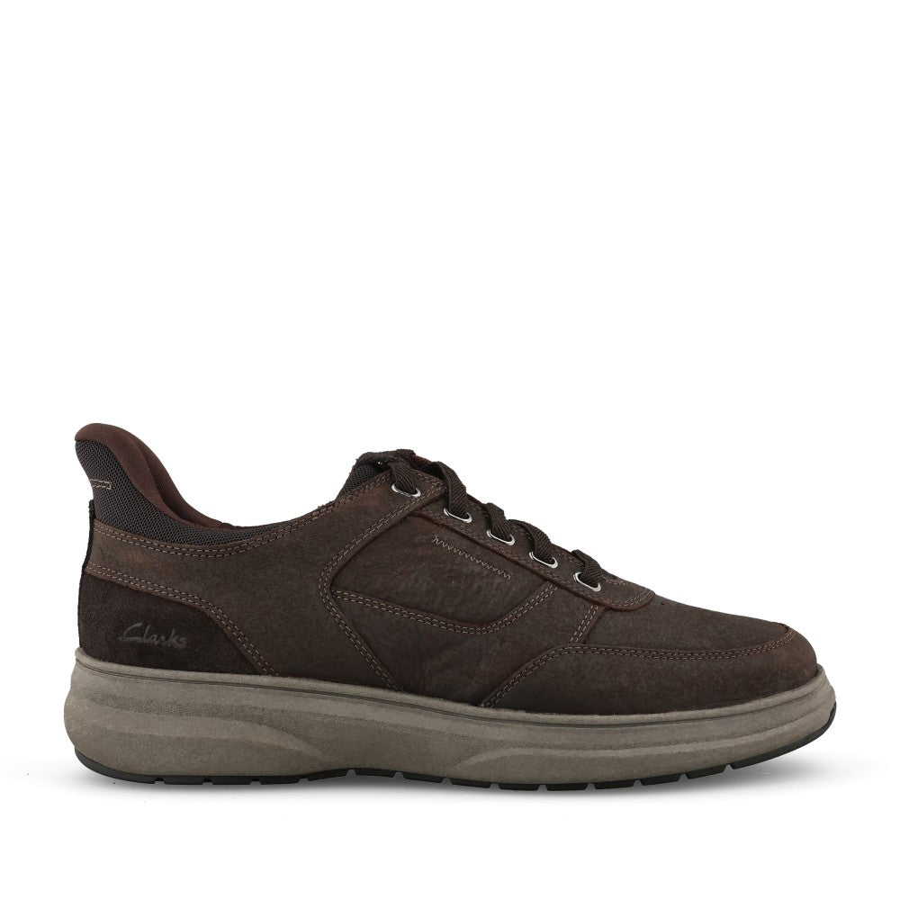Mens Mullan Easy H-fit Laced Shoe In Dark Brown