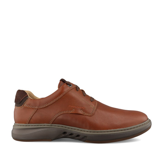 Mens Un Briley Pace Leather H-fit Laced Shoe In Tan