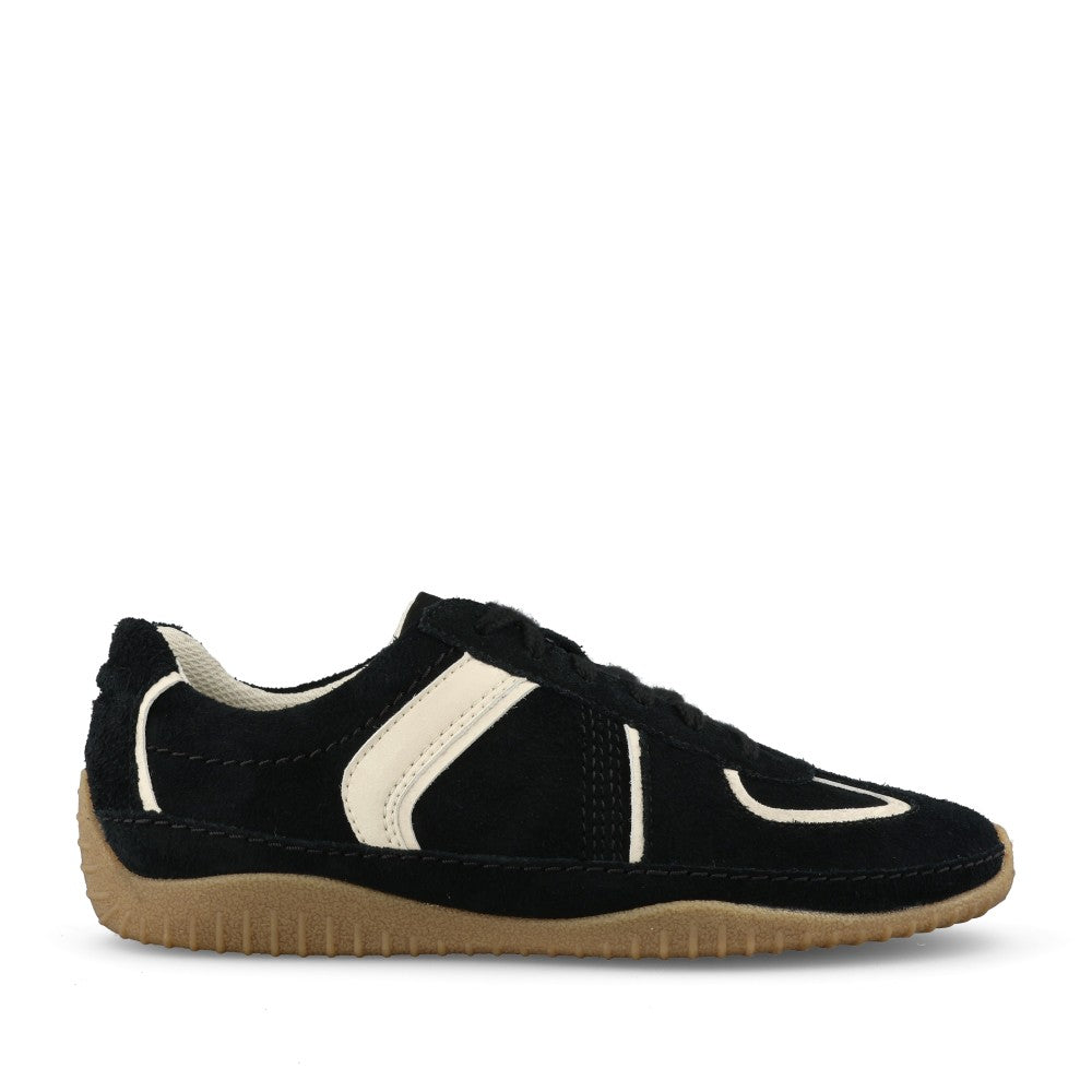 Ladies Meridor Lo Laced Trainer In Black