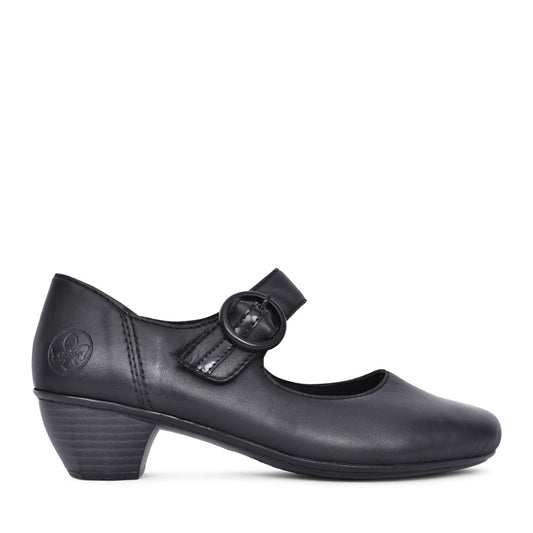 Ladies 41756 Low Heel Shoe In Black