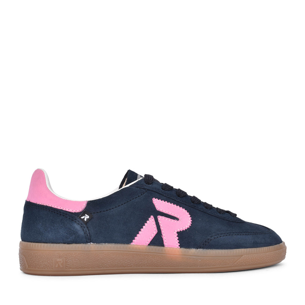 Ladies W2200 Laced Trainer In Navy