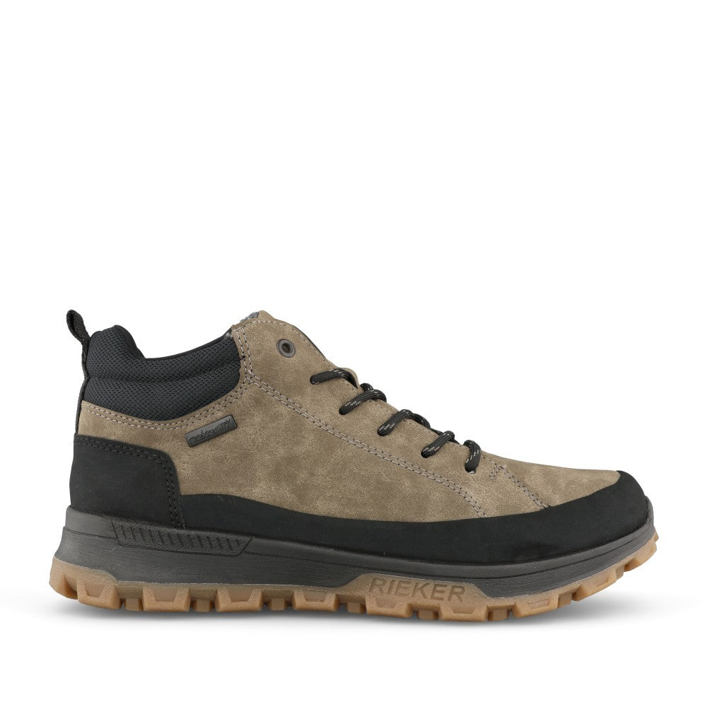 Mens 35508 Tex Laced Ankle Boot In Dark Grey